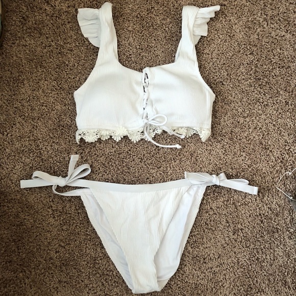 cupshe white bathing suit